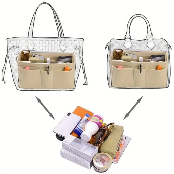 Handbag Organizer - Multi-Pocket Insert for Effortless Organization - Picture 2 of 4
